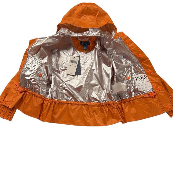 Polo Ralph Lauren Girls Size 5 Water Repellent Rip Stop Windbreaker NEW $125 - Picture 4 of 10